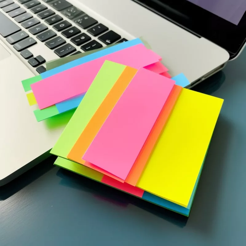 Colorful Small Sticky Notes are easy to find in stationery stores and online marketplaces