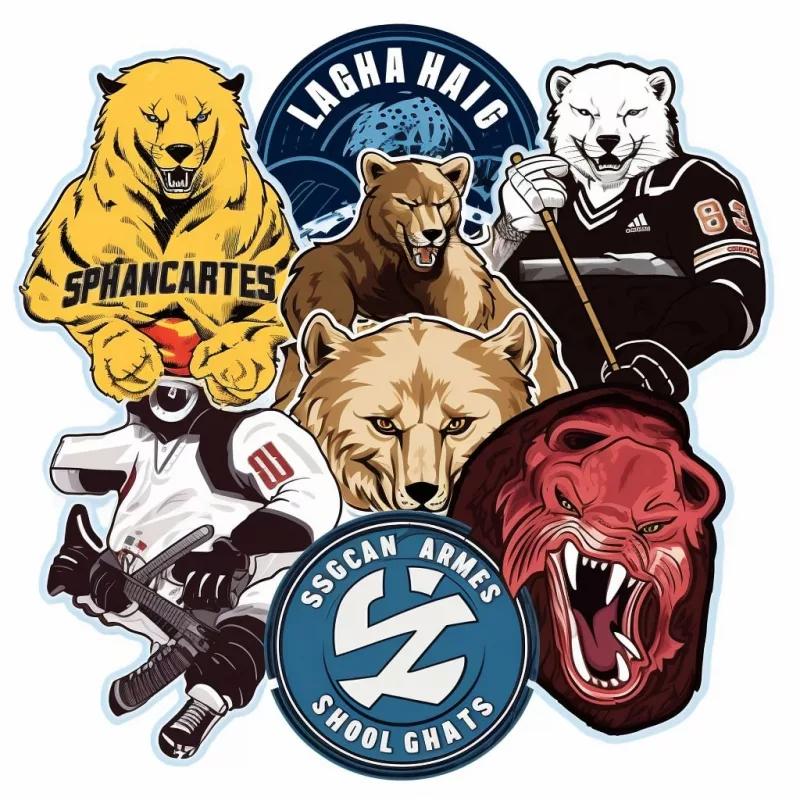 Sport team logo stickers