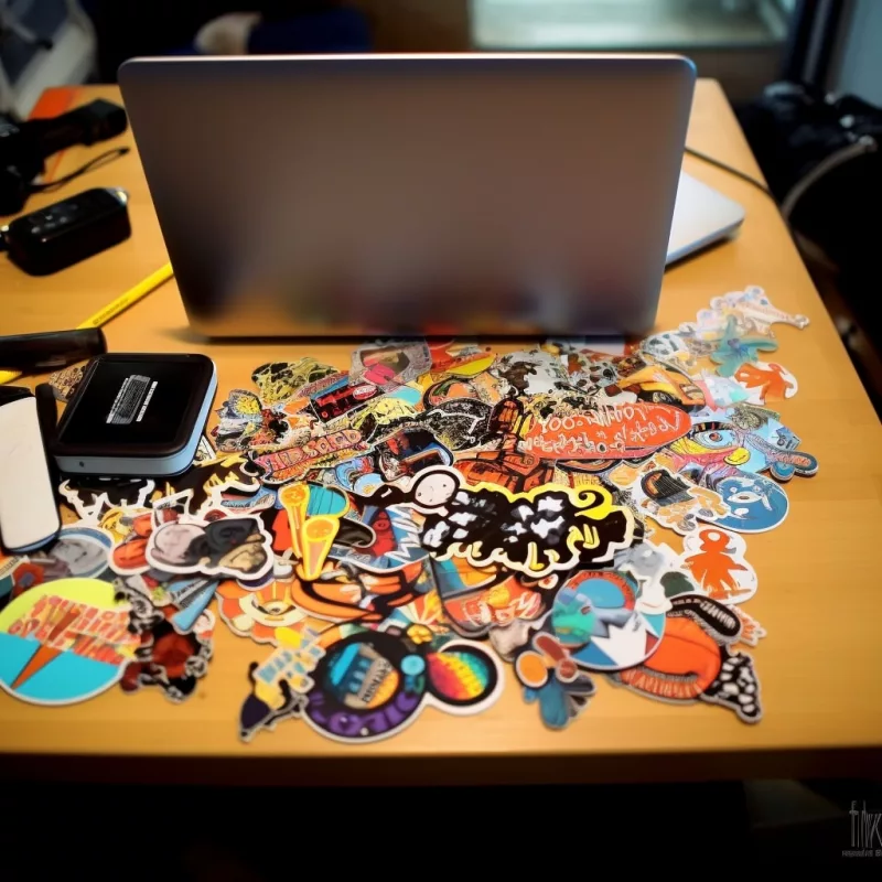 Using vinyl stickers to sticker bomb your laptop