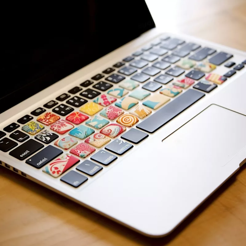 Washi Tape Decor for custom laptop keyboard