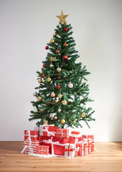 A Christmas tree is a must for interior decoration