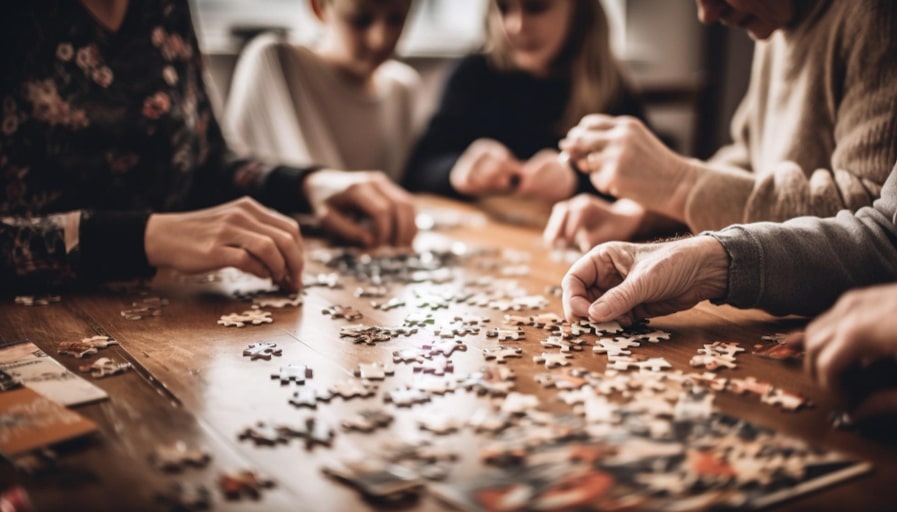 Do Jigsaw Puzzle together to countdown to Christmas