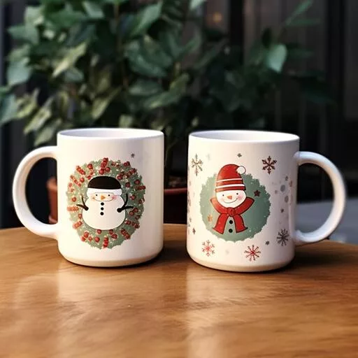 Stick anything on a Christmas mug with CustomAny's custom stickers