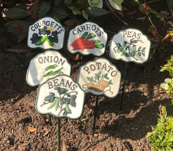 Cast Iron Labels for a large garden 