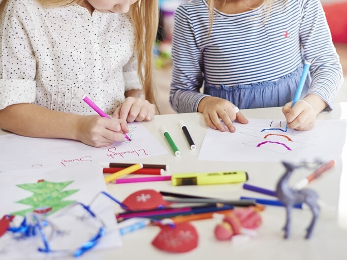 Gifting color pens to encourage kids to get creative