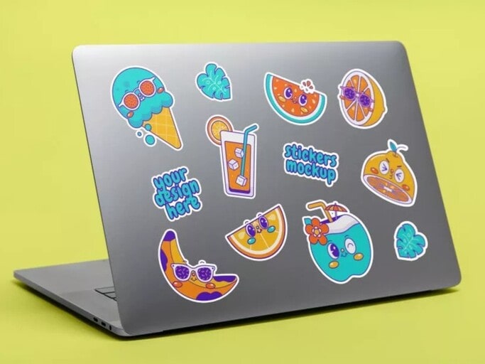 Showcase your sticker collection on your laptop