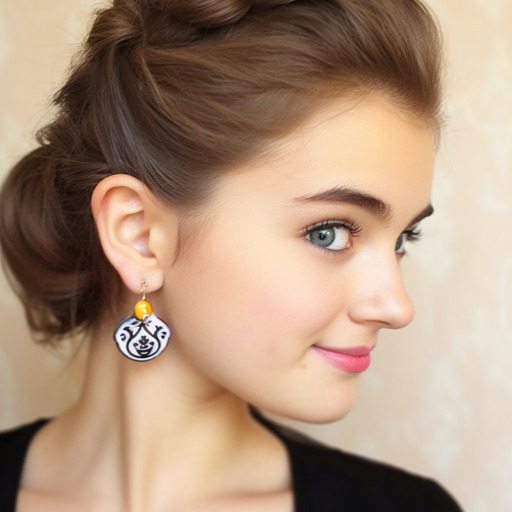 Turn old stickers into unique earings