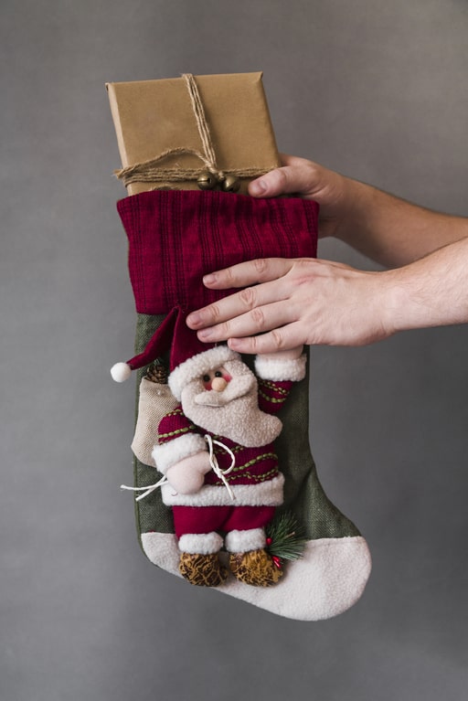 Turn your spare stockings into Christmas gift bags