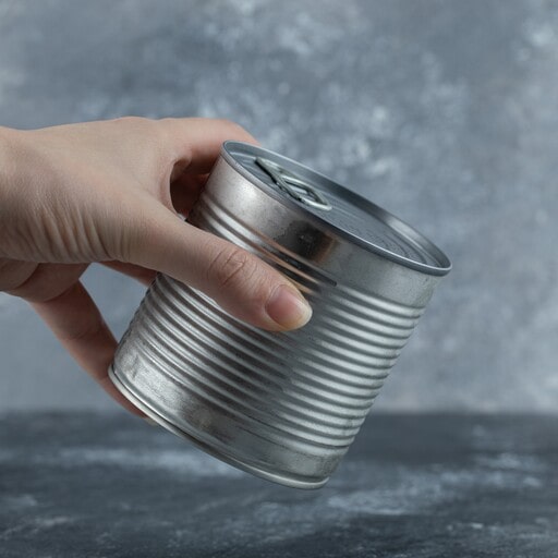 Wind your Christmas string lights around cans or bottles