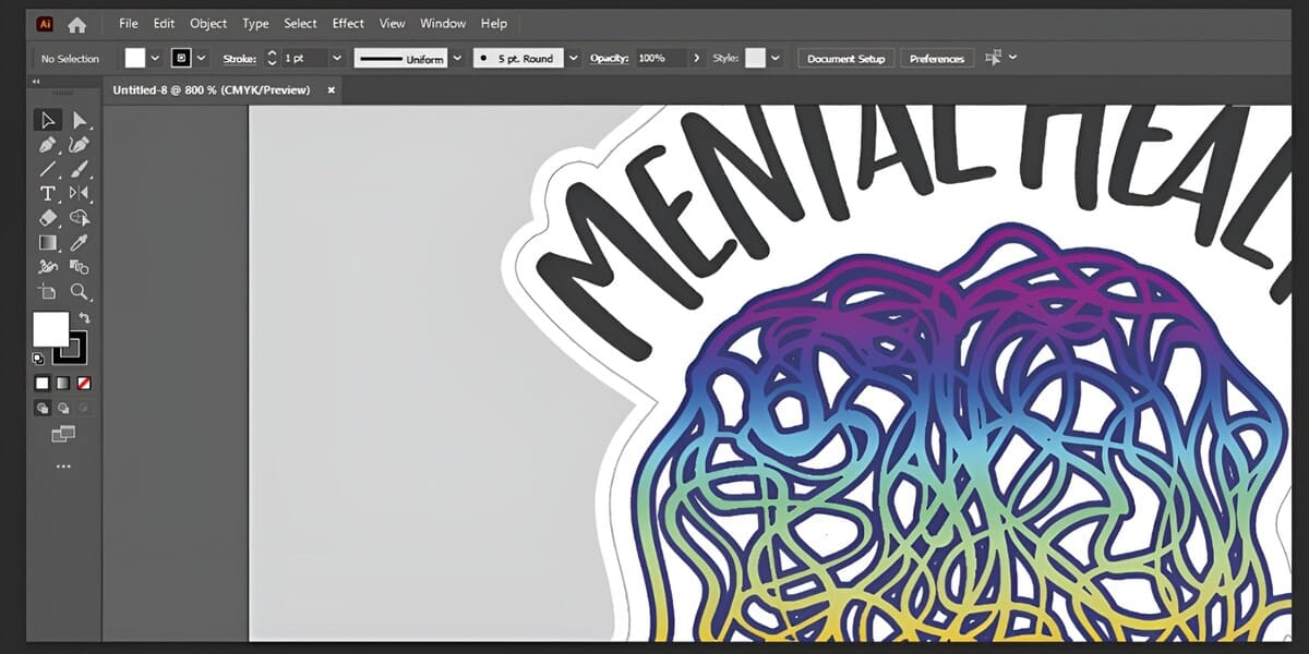 How to create outline in illustrator for your stickers