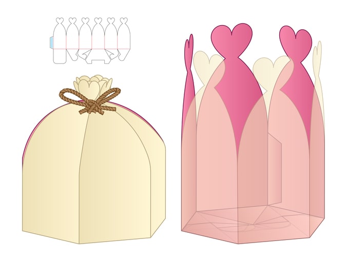 Using printable valentine box templates