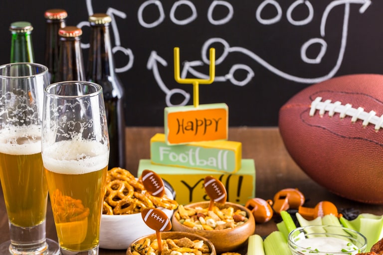 Themed Food for a Super Bowl party