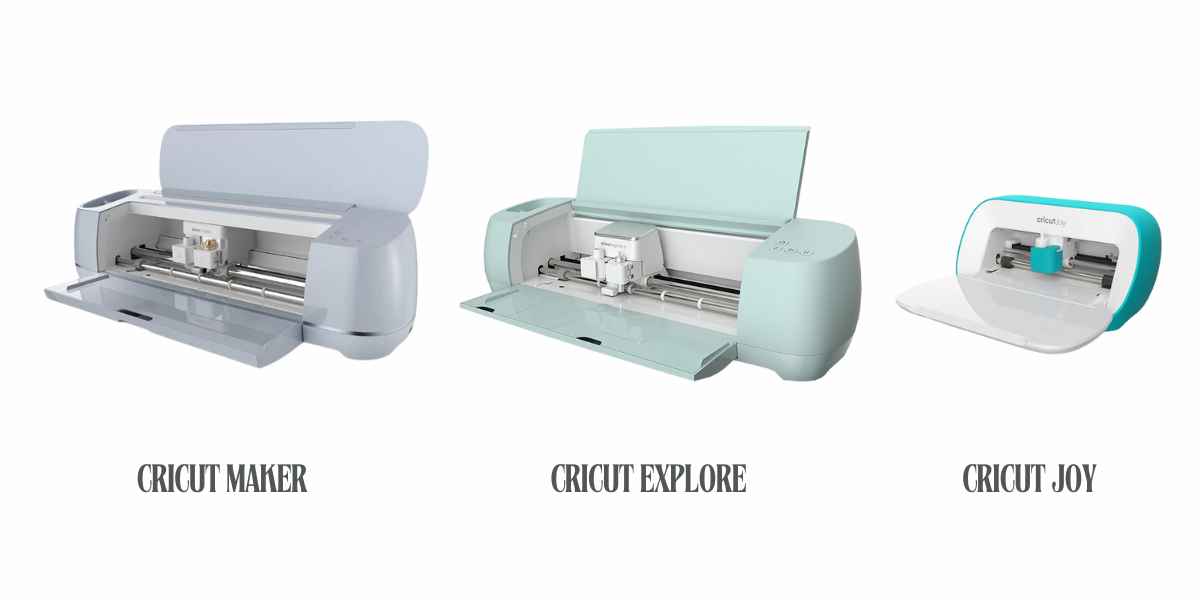 3 main lines of Cricut machines