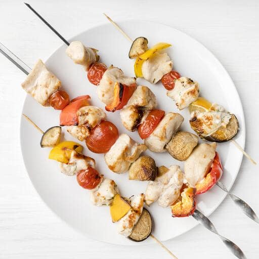 Caprese skewers are suitable for a Bring Your Own Pool parties