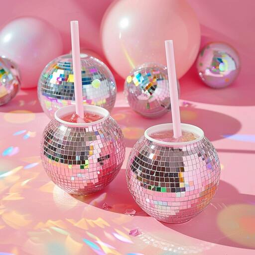 Serve drinks in disco ball tumblers