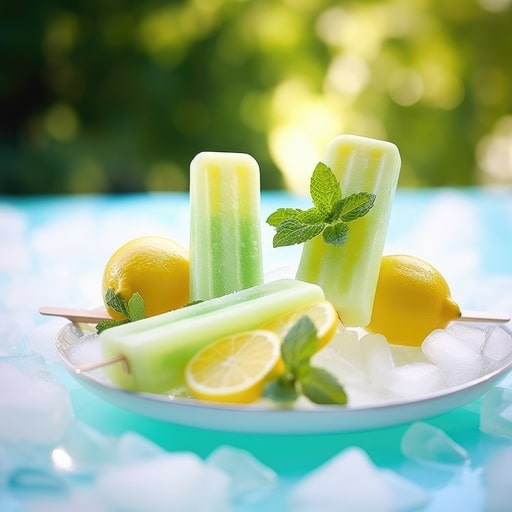 Sweet Frozen fruit pops