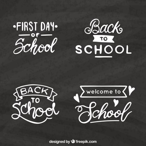 Free Printable Template for First day of school sign