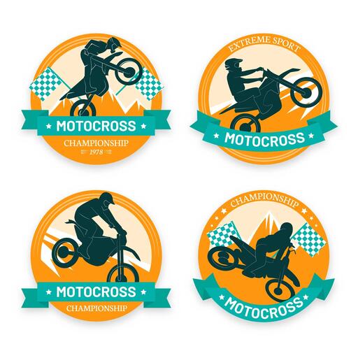 Image stickers for dirt bikes