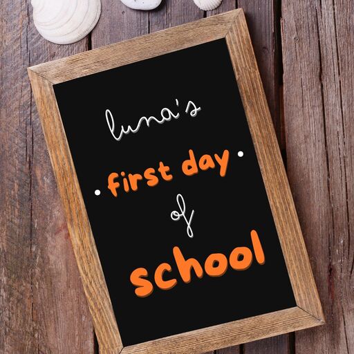 Use Transfer Stickers to make First day of school sign