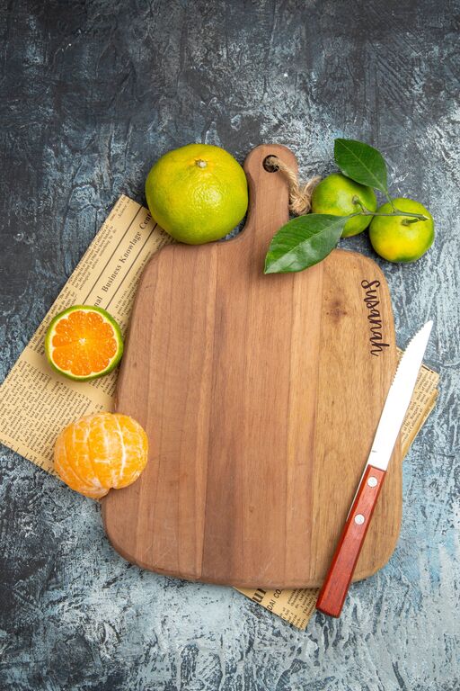 Small cutting board with a custom engraved design