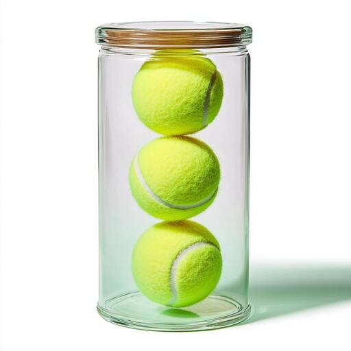 Transparent plastic of tennis ball cans add more fun