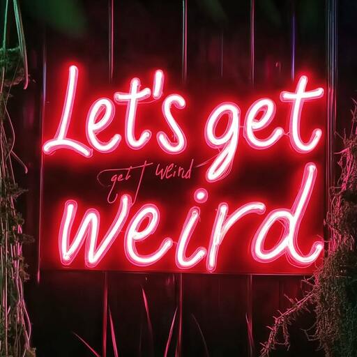 Use eye-catching neon sign to set the tone for your college dorm party