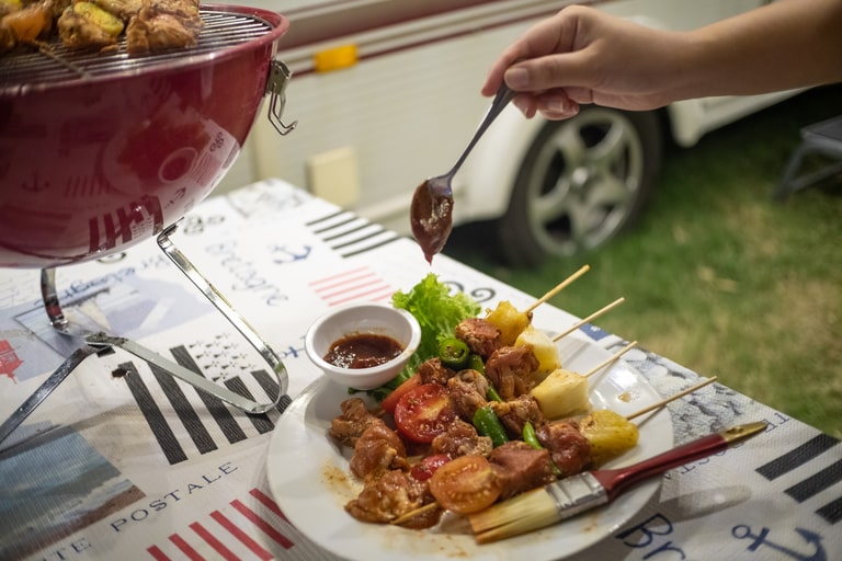 BBQ is the best food option for a diaper party