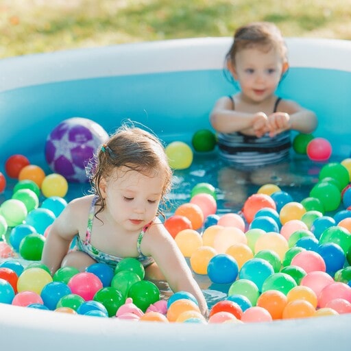 Easy to set up a pool birthday party at home with Inflatable Pool