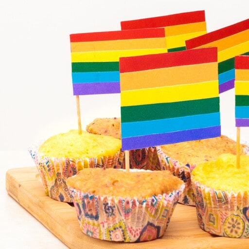 Incorporate Pride flags in party decoration