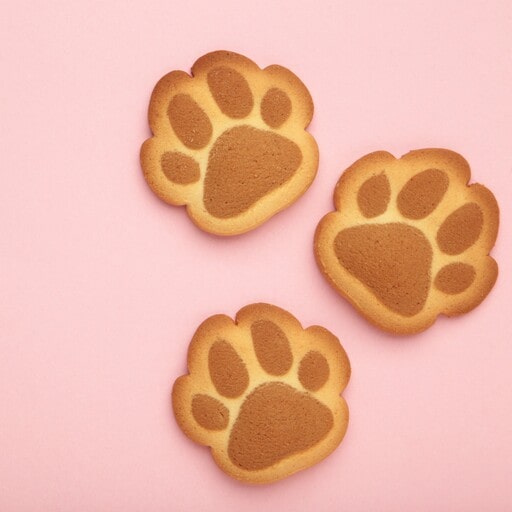 Paw print cookies