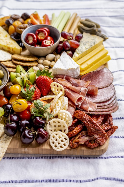 Charcuterie board is classic for at-home parties