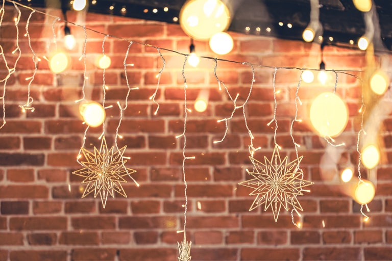 Christmas Lights is a great choice for festive decoration for an Ugly Sweater party