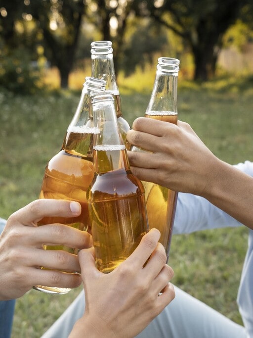 Variety of beers for men parties