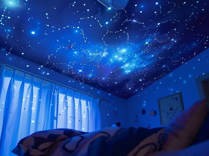 Glow-in-the-dark Stars on the Ceiling