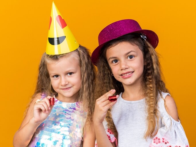 Hand out Themed Party Hats to Kids