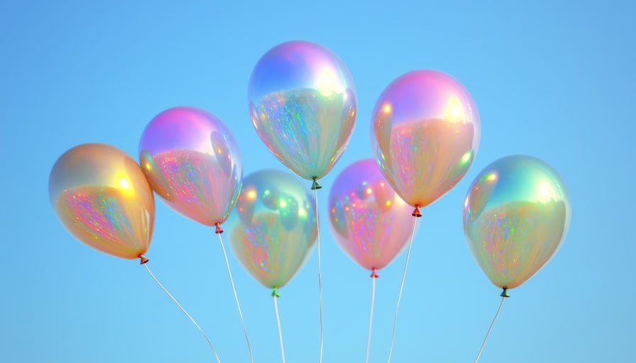 Holographic Balloon Backdrop