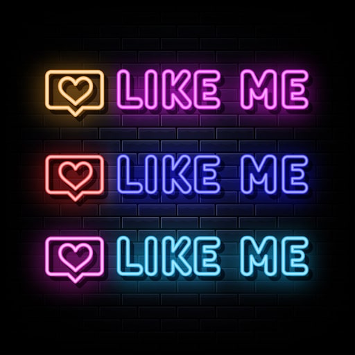 Neon hashtag signs are perfect for Social-worthy pictures