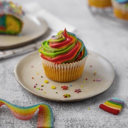 Psychedelic Cupcakes