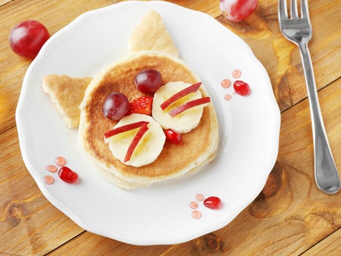 Set up a Pancake Breakfast DIY station for kids in the morning