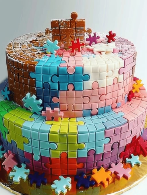 Puzzle Birthday cake