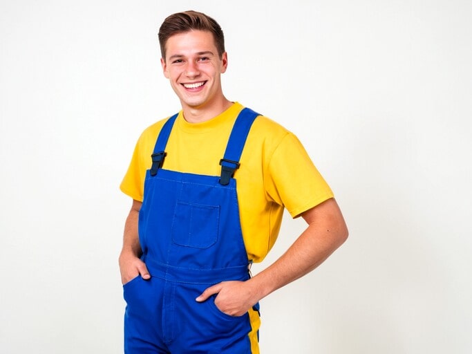 Blue Overalls and Yellow Shirts