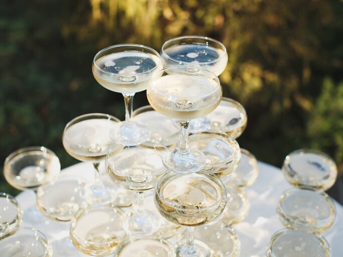 Champagne tower