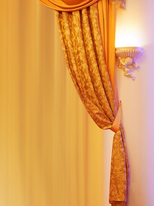 Golden royal drapes