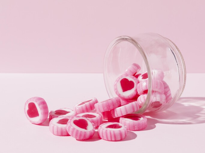 Pink Candy Jars