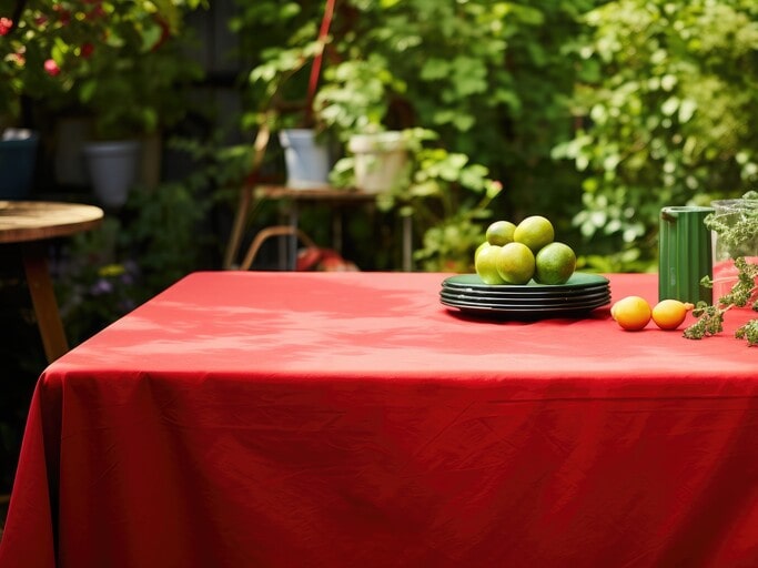 Use red tablecloths for Grinch party