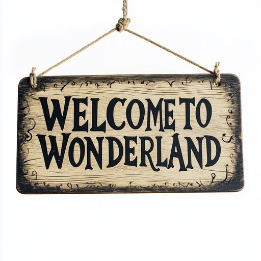 “Welcome to Wonderland” Sign