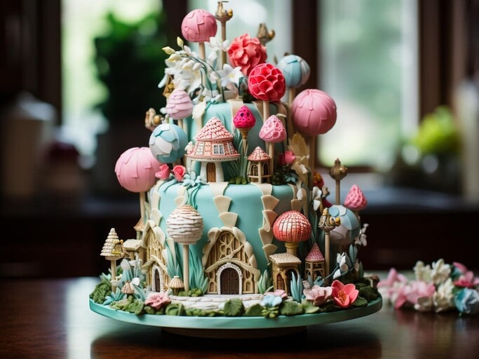 Wonderland Birthday Cake