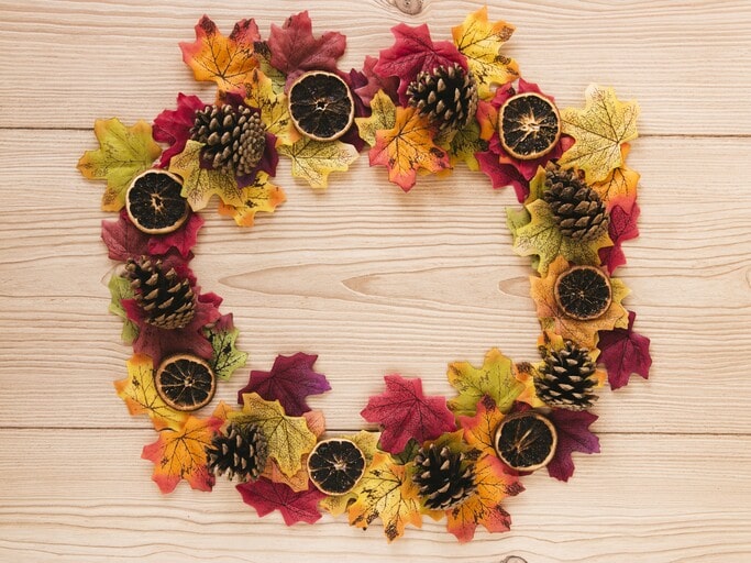 Autumn Hanging Hoop Wreaths