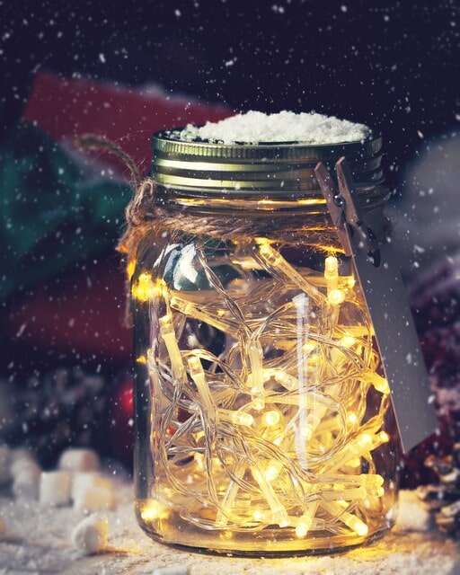 Use Glowing Crystal Jars as party decoration