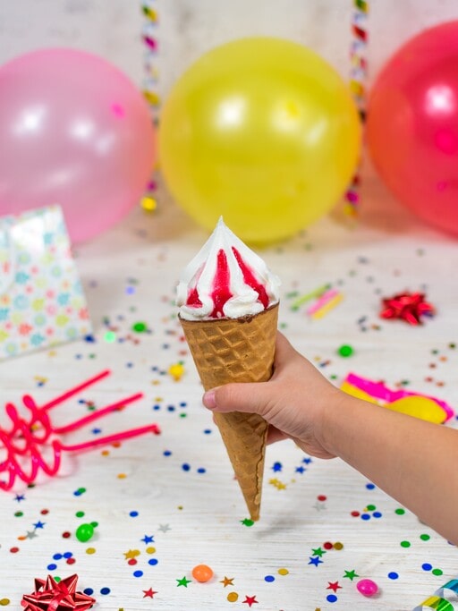 Ice Cream Party: 5 Unexpected Ways to Host a Cool One This Summer 4 Circus-Themed Ice Cream cone